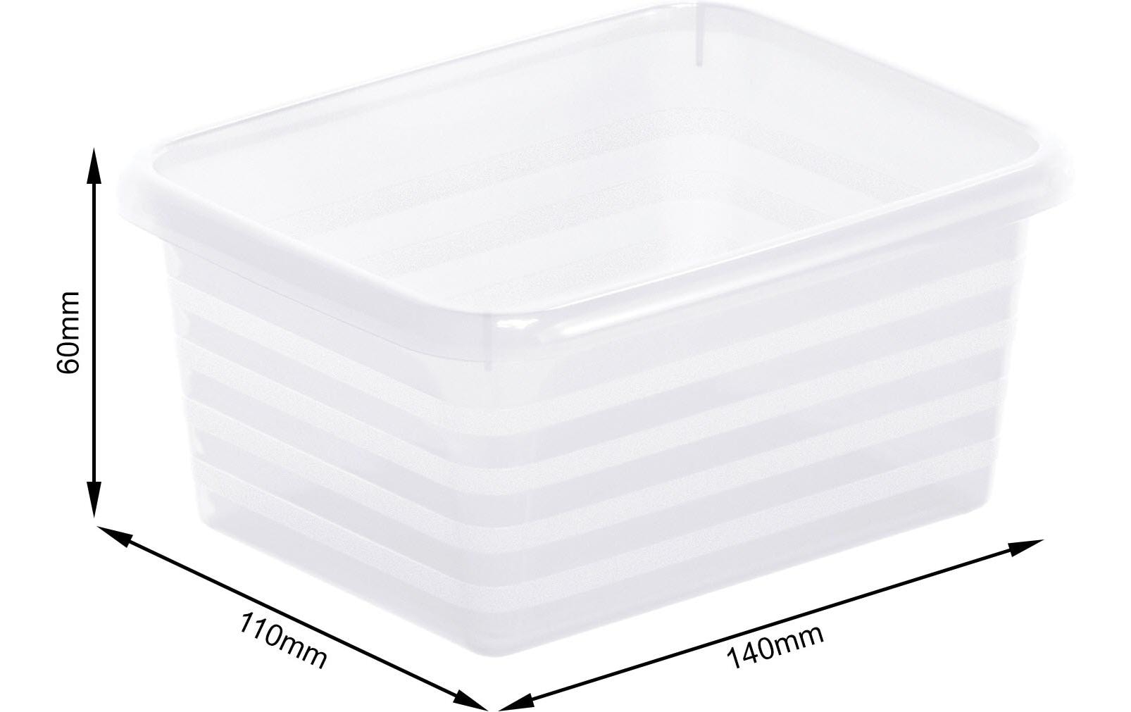 Rotho Formatkörbchen Linus – für A7-Formate – 110 × 60 × 140 mm