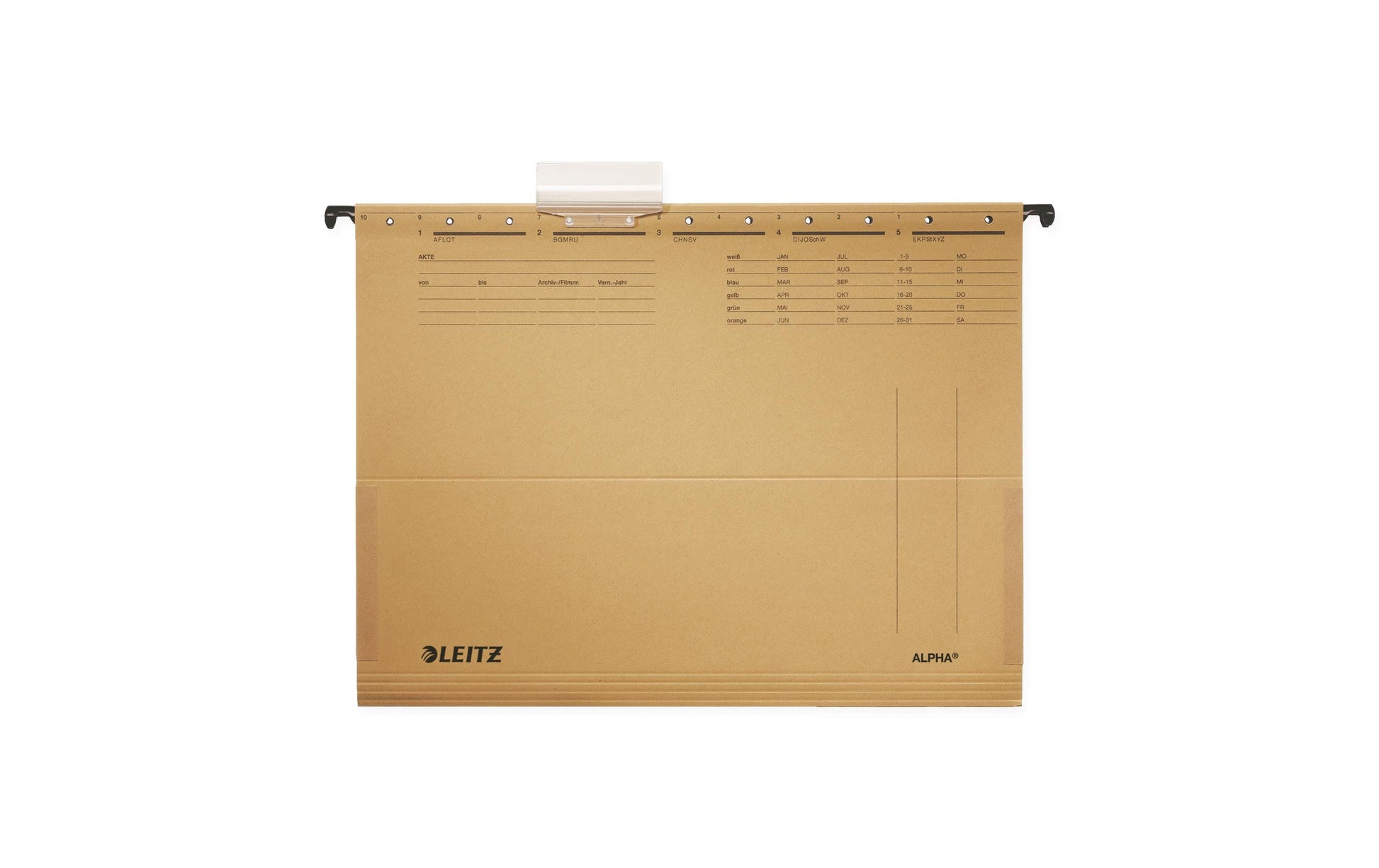Leitz Hängeordner für A4 – Karton, Braun, 348 × 260 mm