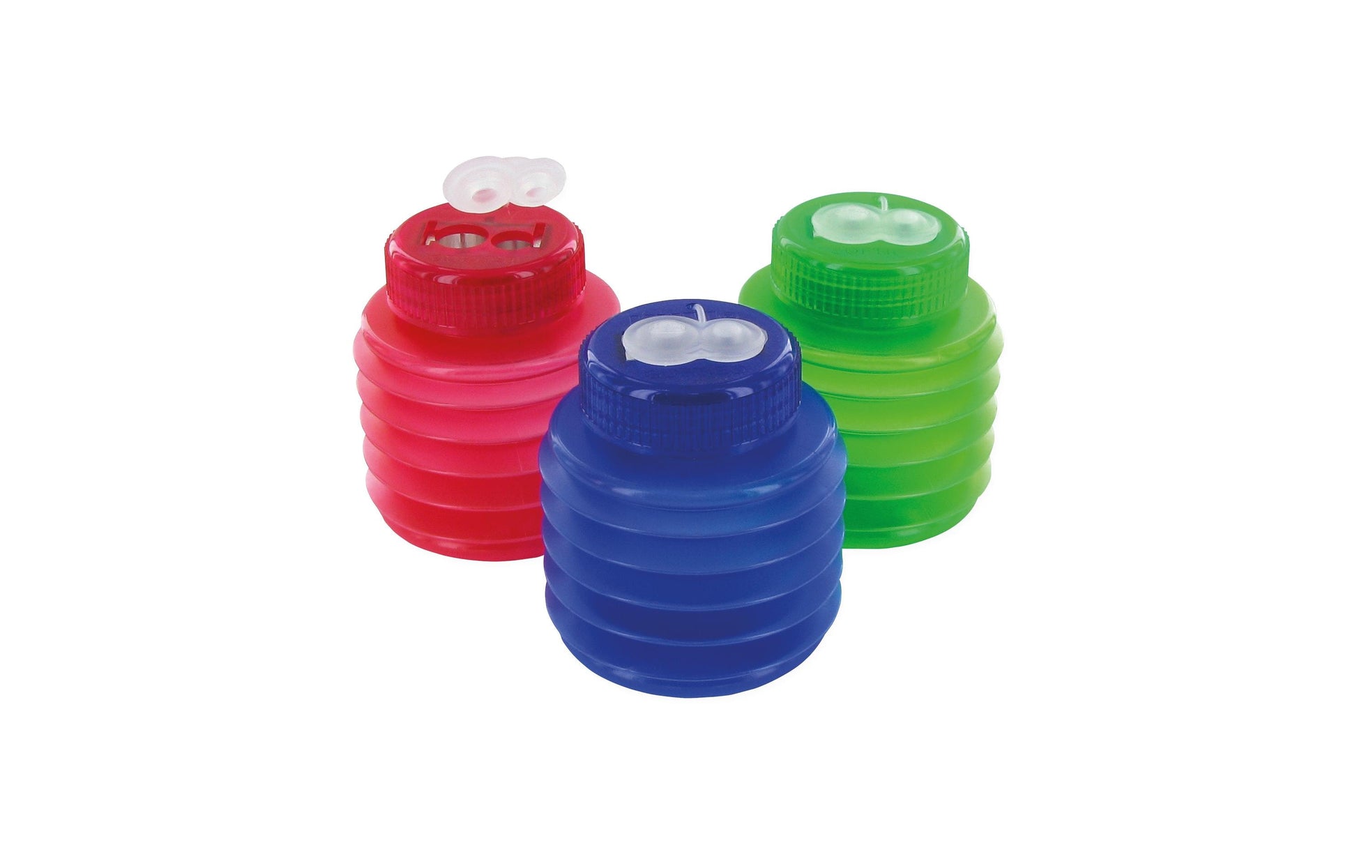 Kum Spitzer – manuell, 2-Loch, mit Behälter, für Blei- & Buntstifte Ø 8 und 11 mm, Kunststoff, assortiert