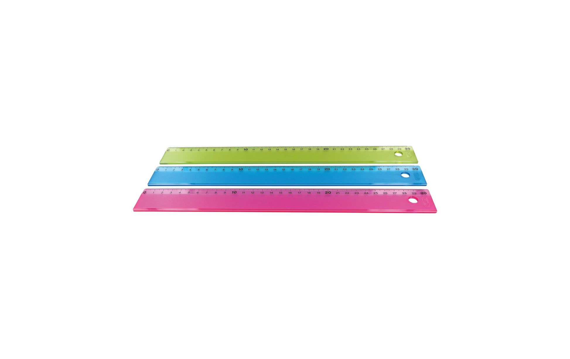 Kum Wandtafel-Lineal 30 cm – Kunststoff, sortiert, eingeprägte Masseinteilung, mit Tuschekante