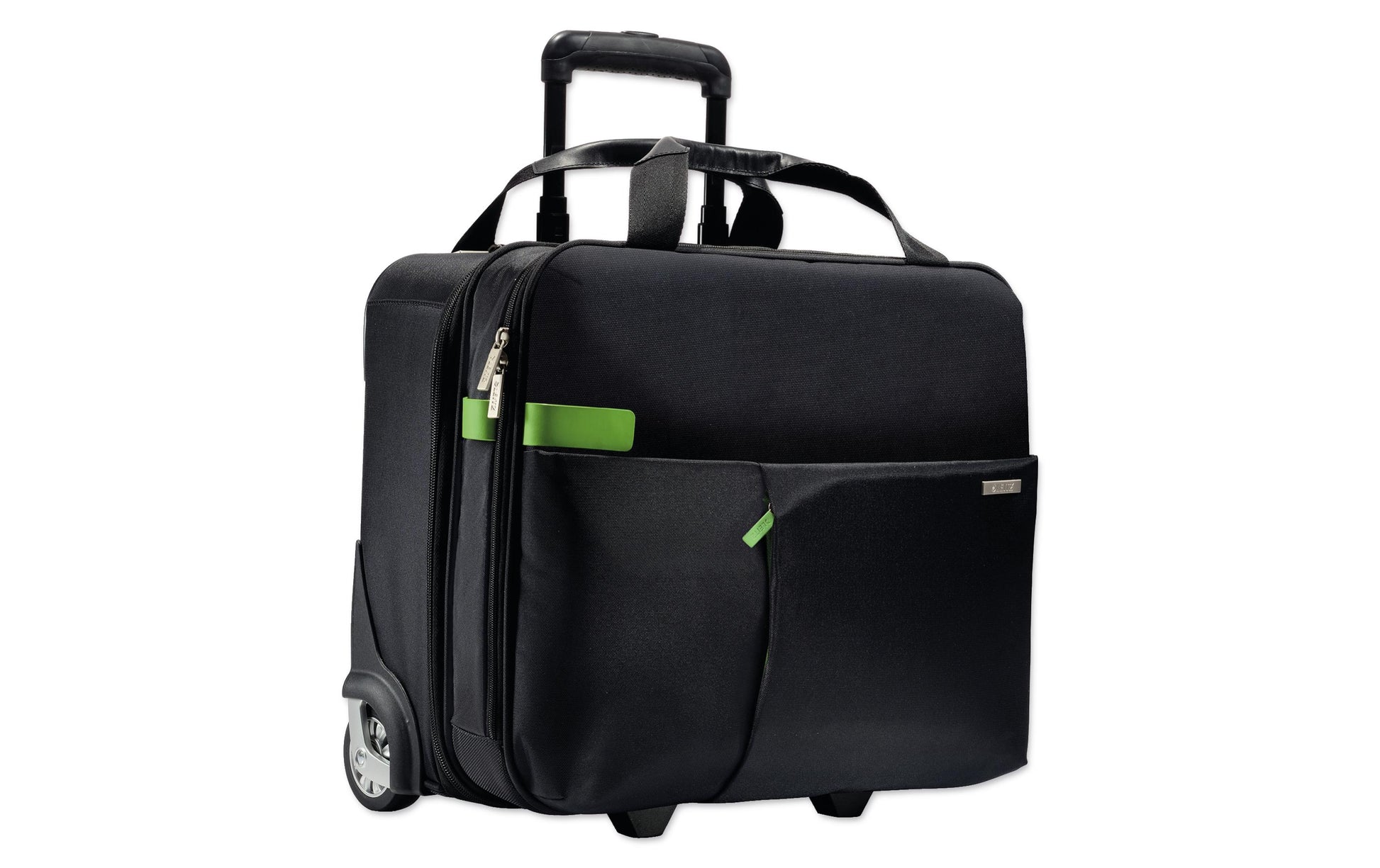 Leitz Handgepäck-Trolley – 24 l, für Notebooks bis 15,6", Weichschale, Schwarz, 44 × 37,5 × 23 cm