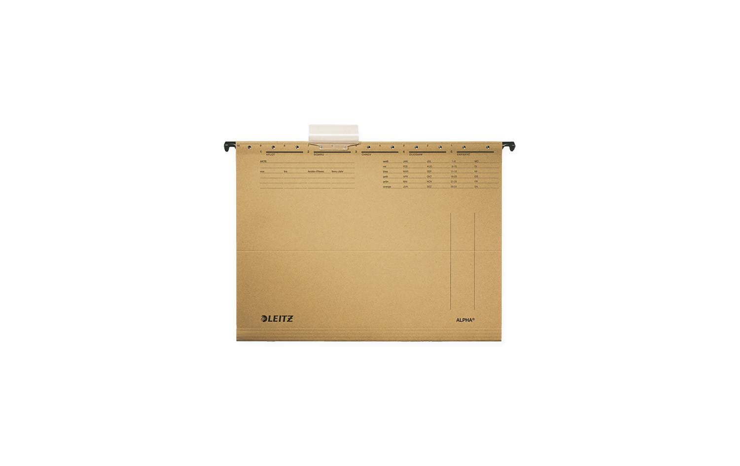 Leitz Hängeordner für A4 – Karton, Braun, 348 × 260 mm