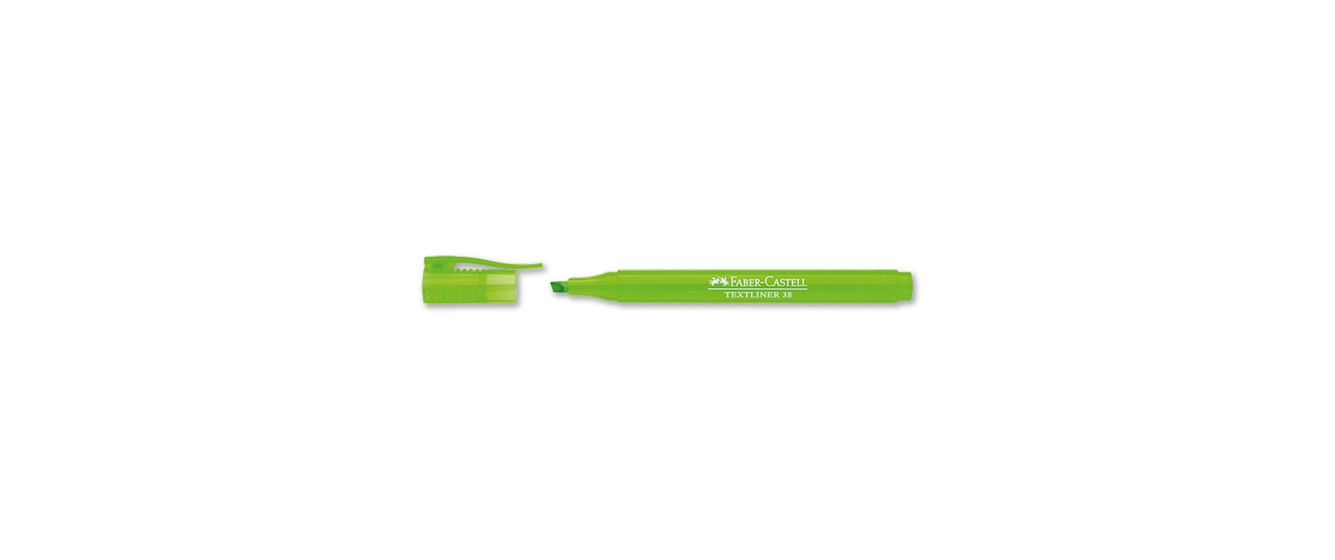 Faber-Castell Textmarker – Grün, Keilspitze 1–4 mm