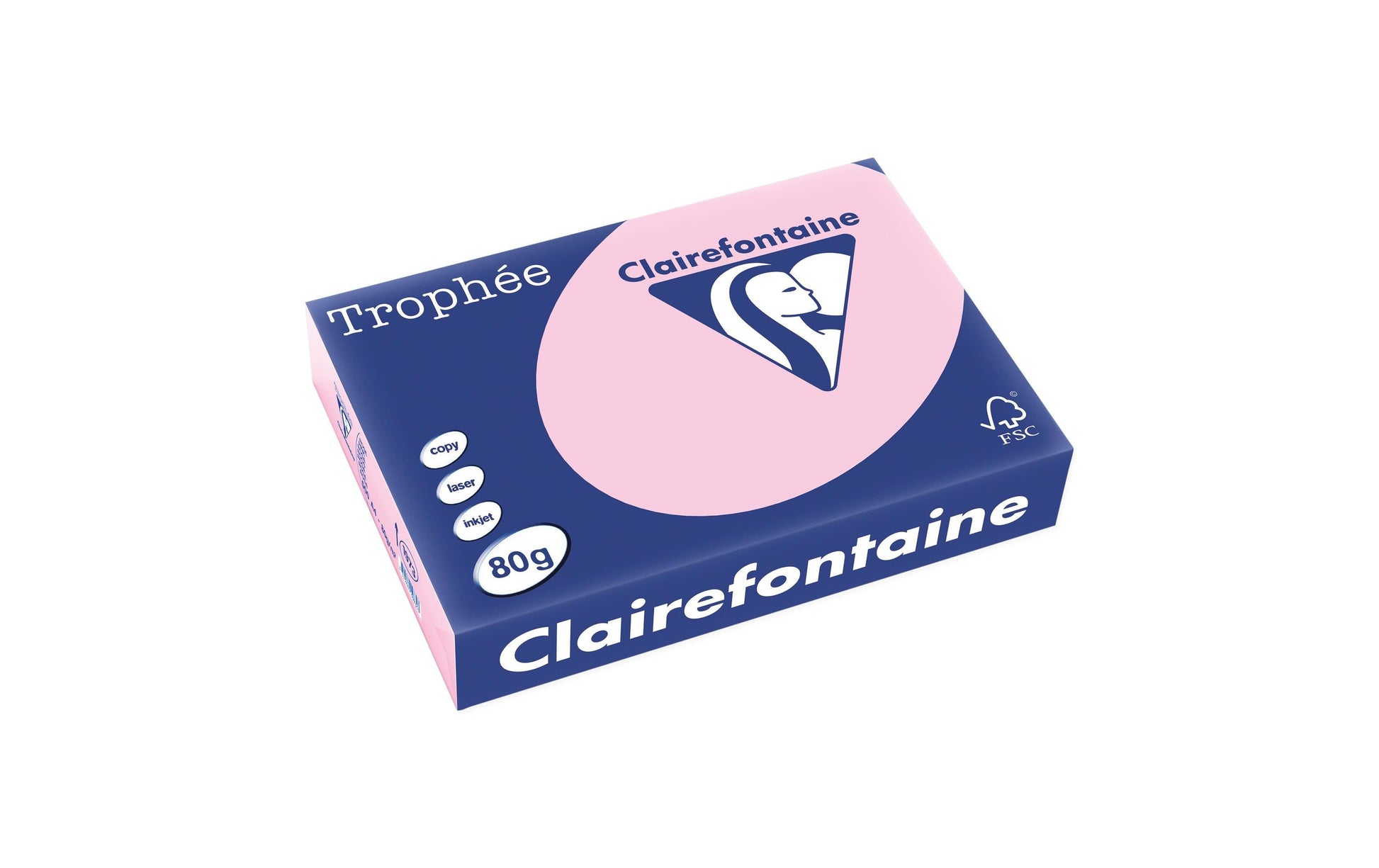 Clairefontaine Kopierpapier – A4, 80 g/m² – für Inkjet, Laser, Kopierer – FSC, EU Ecolabel – 500 Blatt