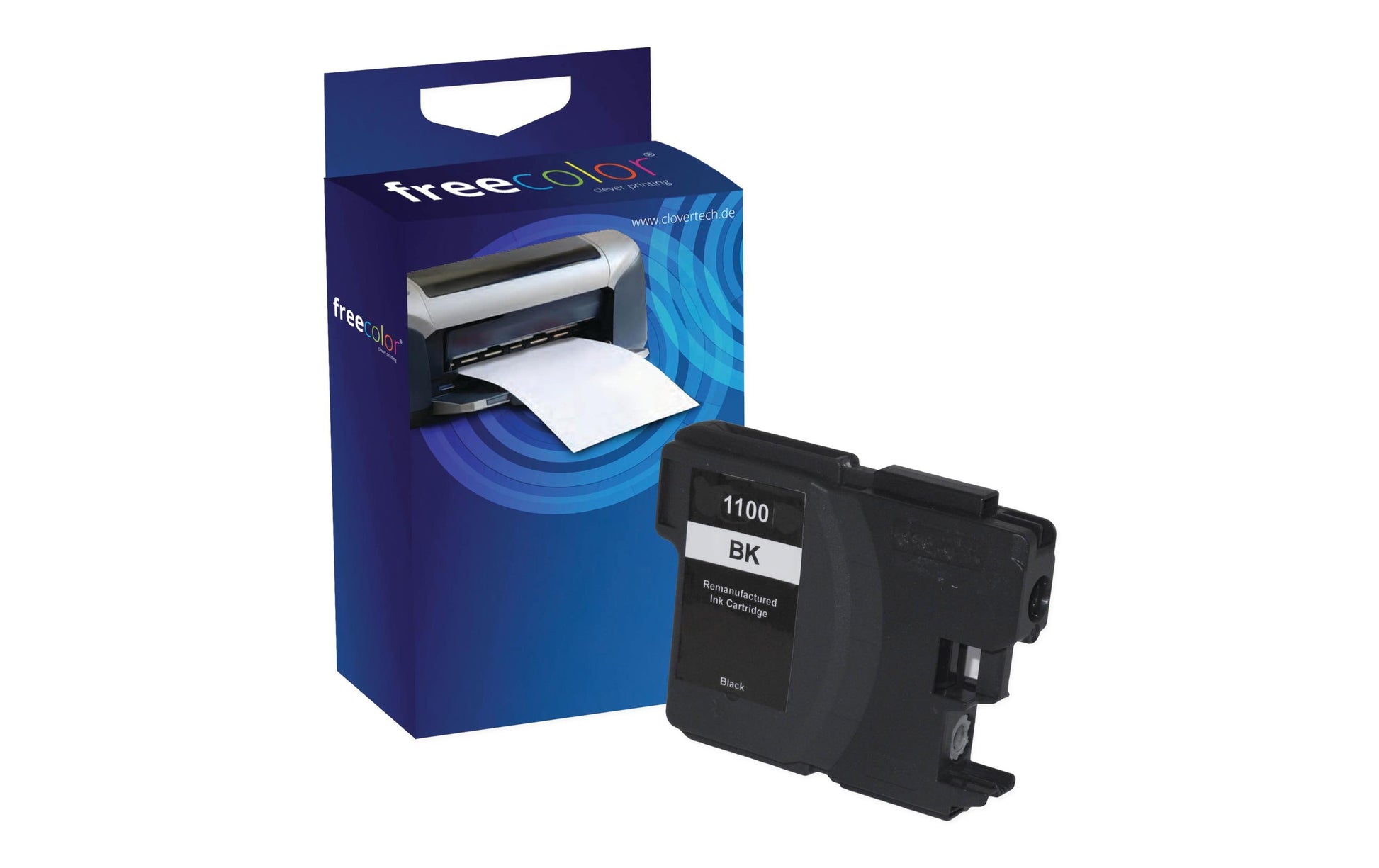 Freecolor LC-1100 Schwarz Tintenpatrone (Kompatibel) – 685 Seiten – für Brother MFC-5895/6690/6890 …