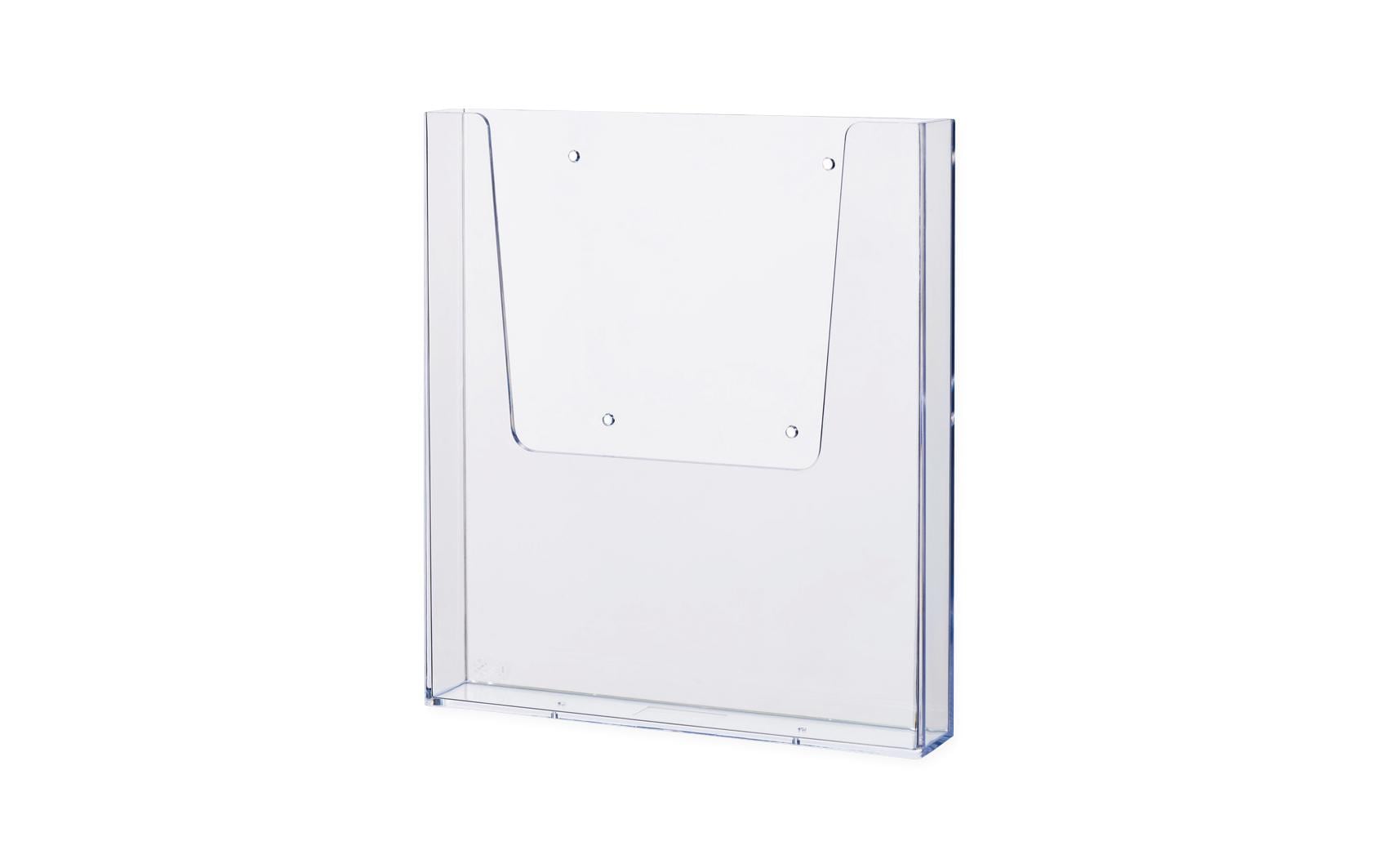 Helit Wandprospekthalter – Kunststoff, transparent, 225 × 250 mm – für A4