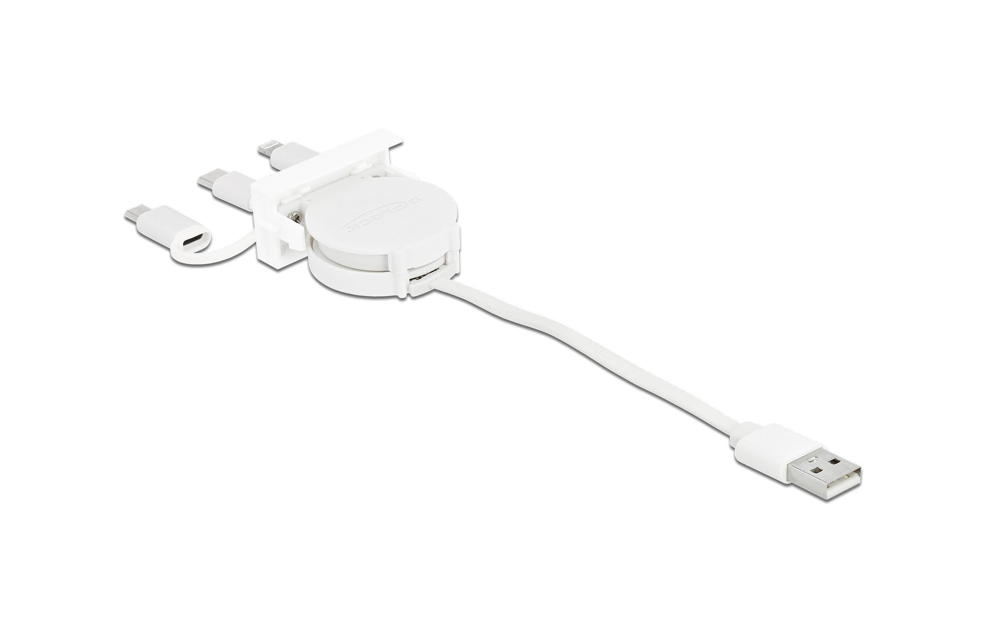 DeLOCK USB-A auf USB-C/Lightning/Micro-USB Kabel – USB 2.0 – 0,5 m – für Lightning/Micro-USB/USB-C Geräte