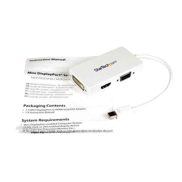 StarTech.com Mini DisplayPort Multiport-Adapter – VGA + DVI + HDMI