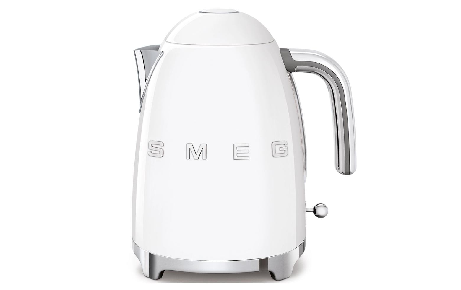 SMEG – Wasserkocher 1,7 l, 2400 W, Edelstahl, Weiss