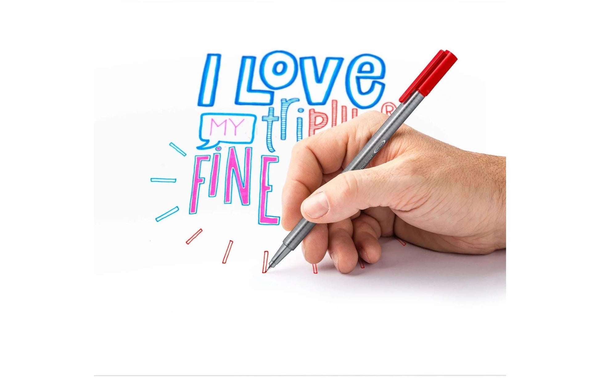 STAEDTLER triplus Fineliner Etui – 0,3 mm, schwarz, blau, grün, rot