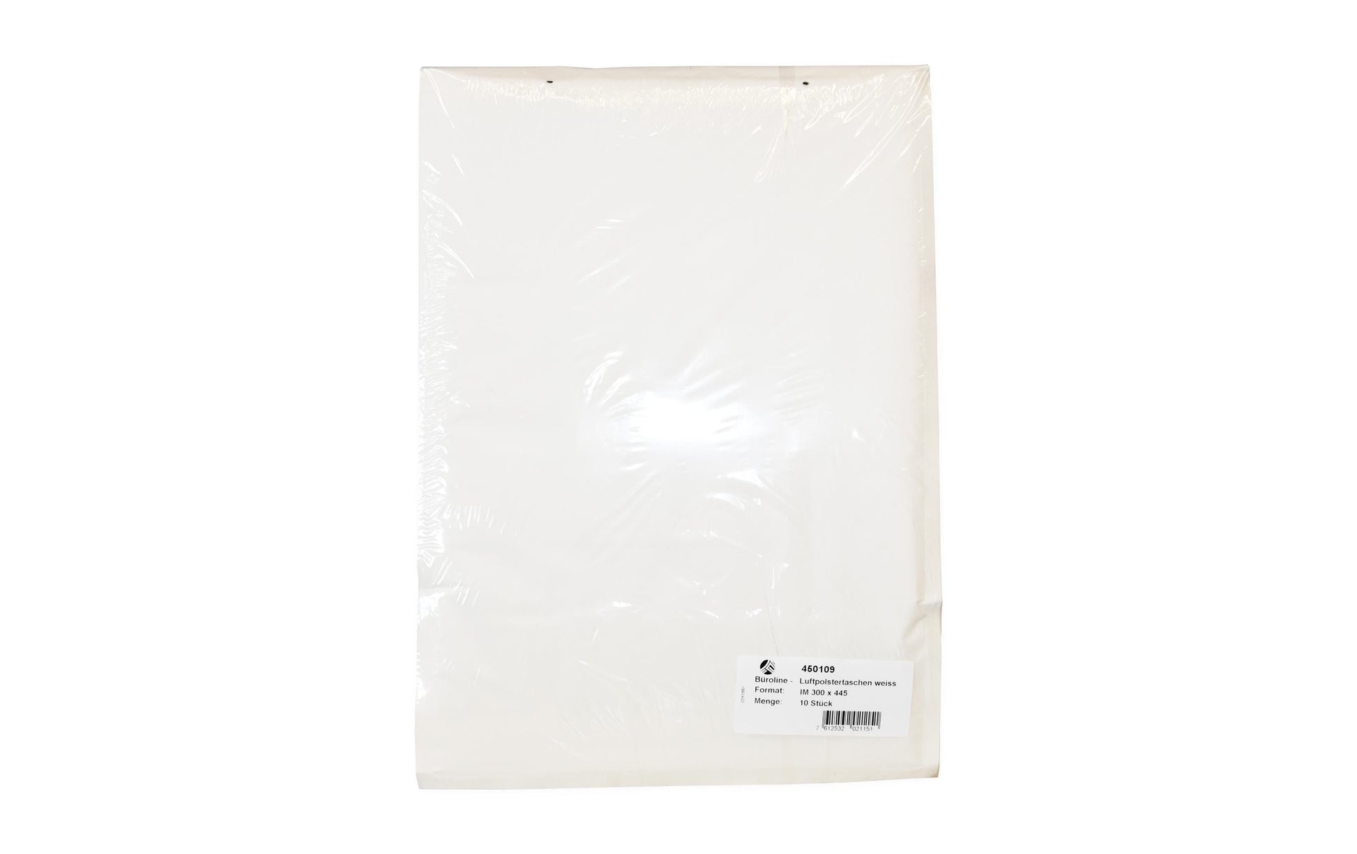 Office Focus Luftpolstertasche – 300 × 445 mm, 300 mm, selbstklebend, weiss, Papier – 10 Stk.