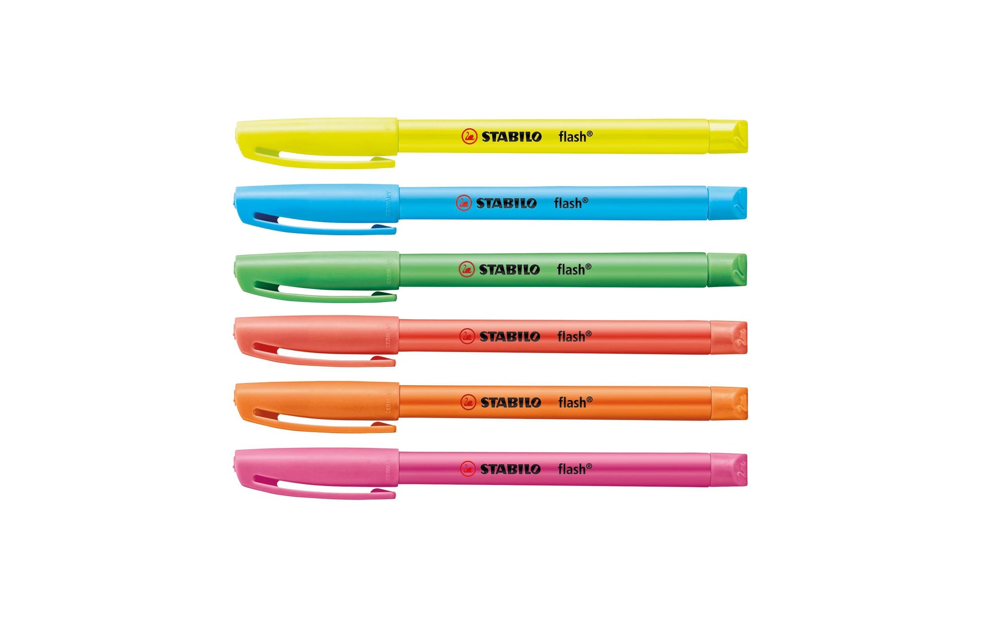STABILO Flash Textmarker Rot – Keilspitze, 1–4 mm