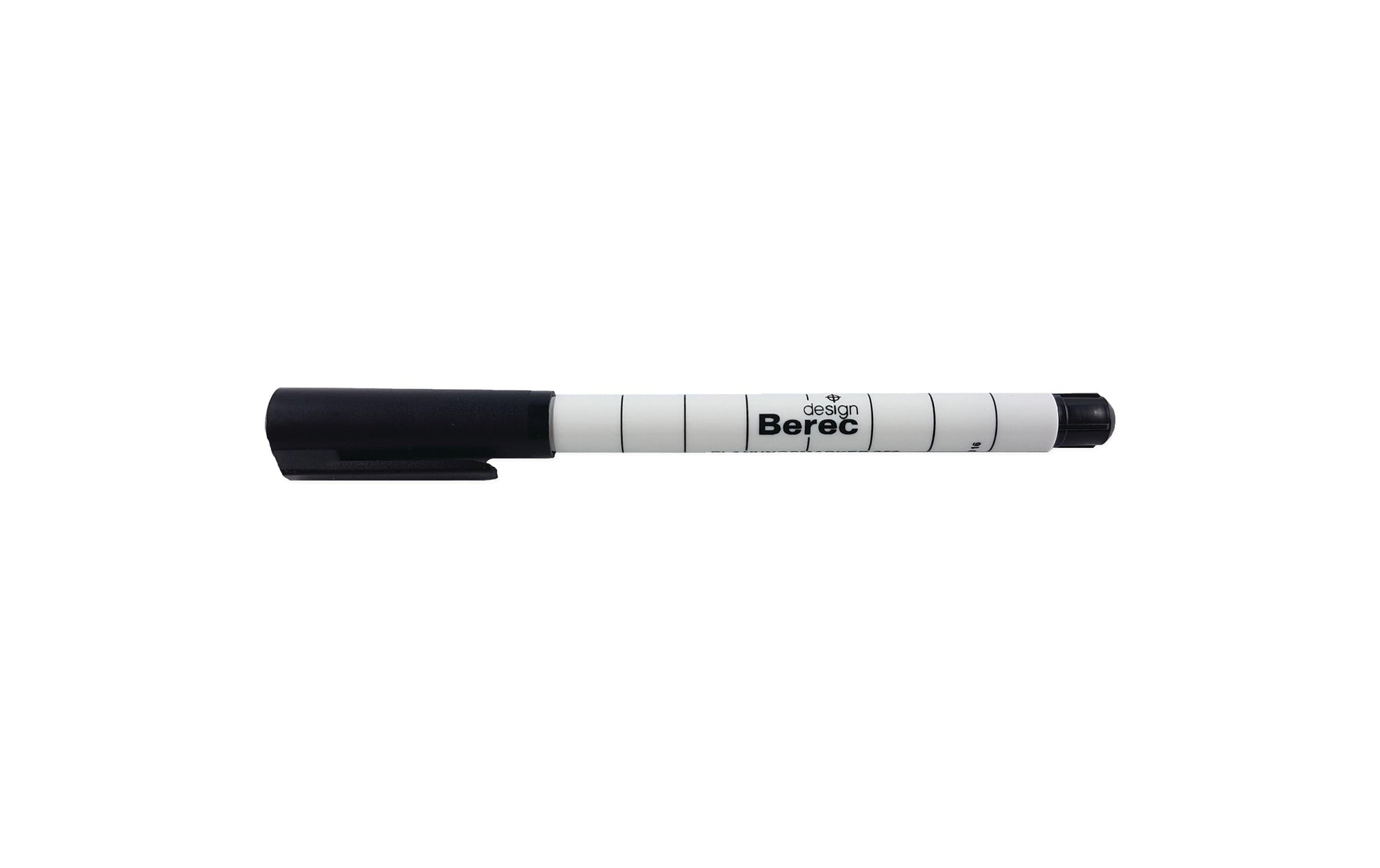 BEREC Whiteboard-Marker – Rundspitze 1 mm, Schwarz, 10 Stk., Trocken abwischbar, Nachfüllbar – für Whiteboards