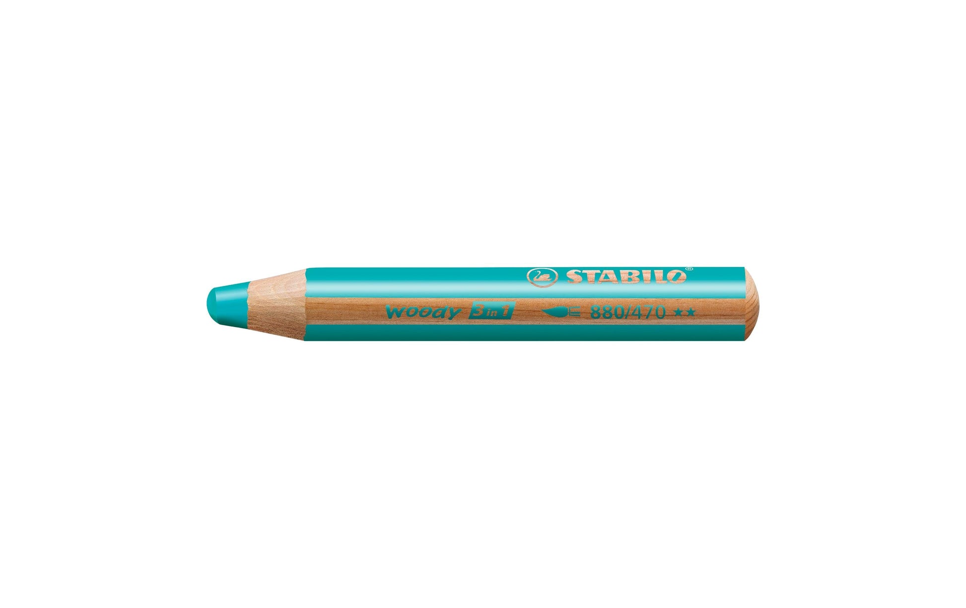 STABILO woody 3 in 1 – türkis, Jumbo