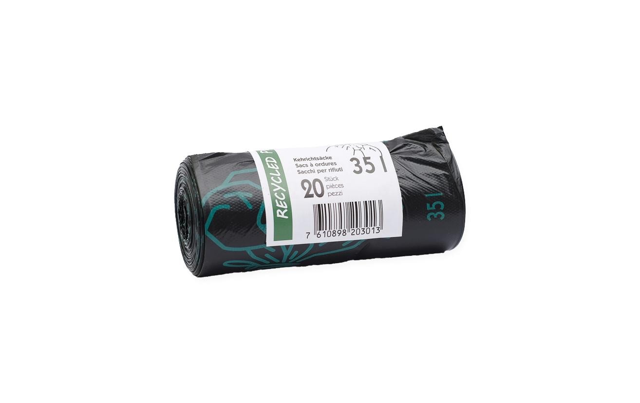 Webstar Kehrichtsack – 35 l, PE, schwarz, 280 × 700 mm, 20 Stk