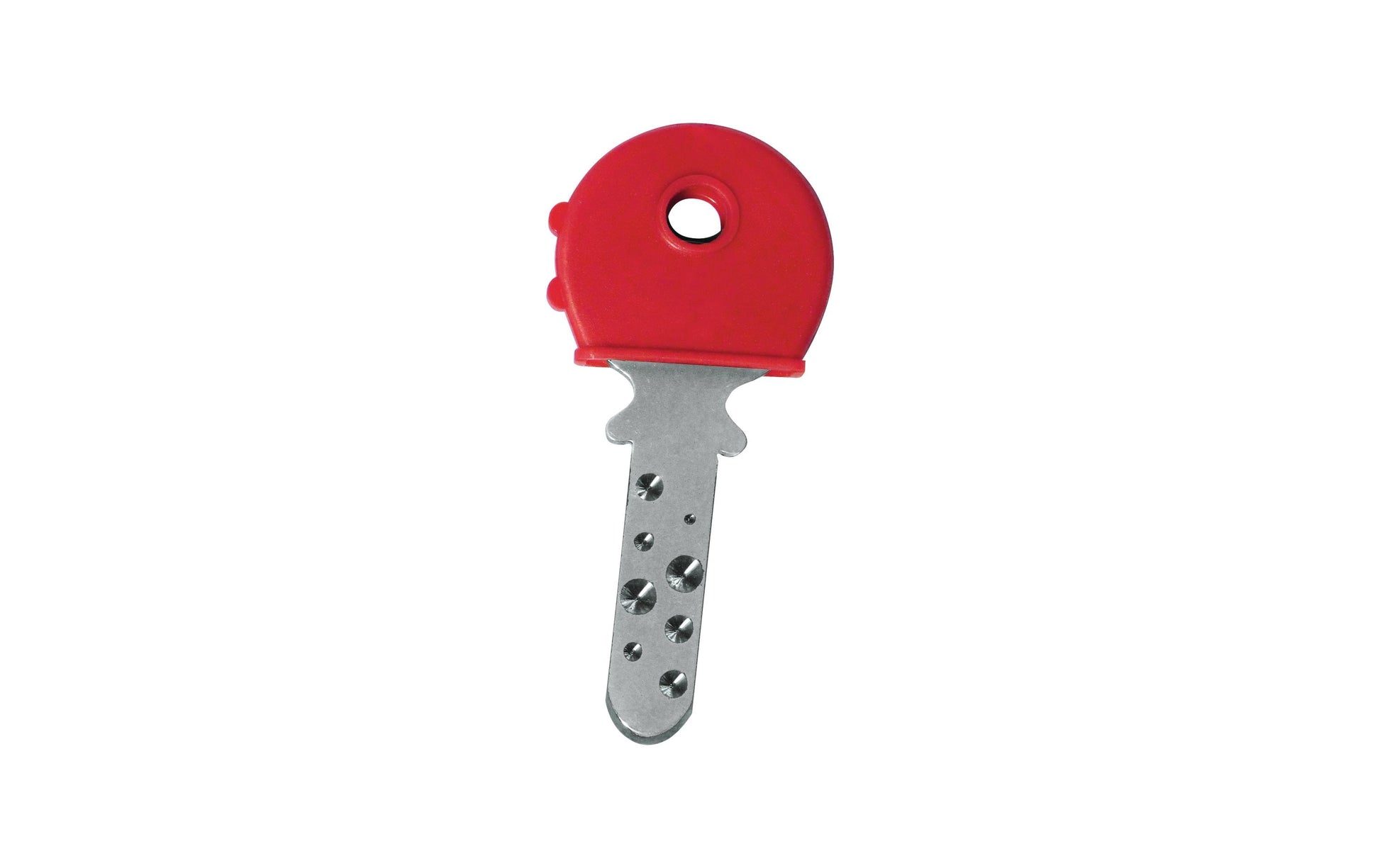Rieffel Schlüsselkappen – Kunststoff, Rot, 100er-Pack
