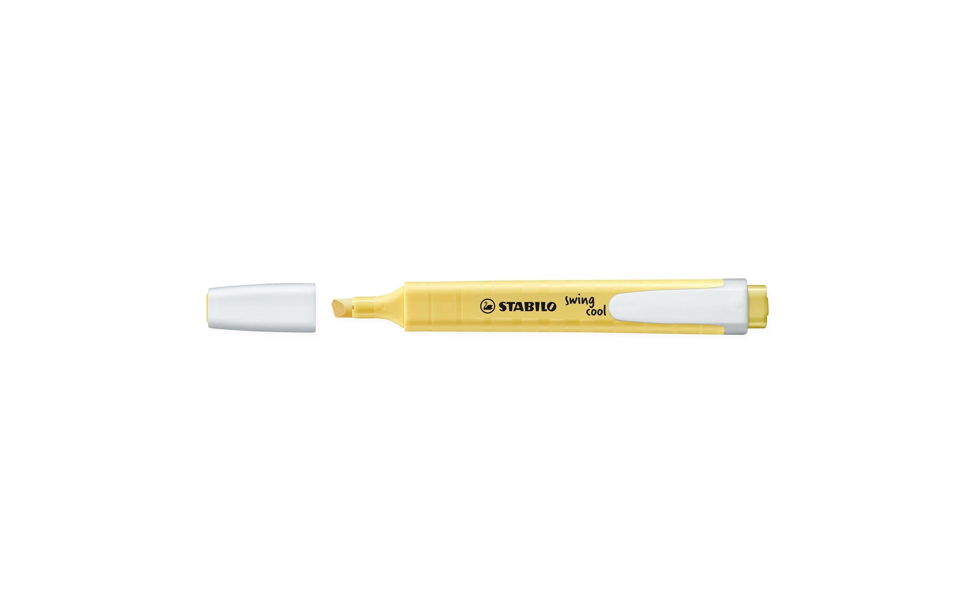 STABILO swing cool Pastel Edition Textmarker Gelb – Keilspitze, 1–4 mm
