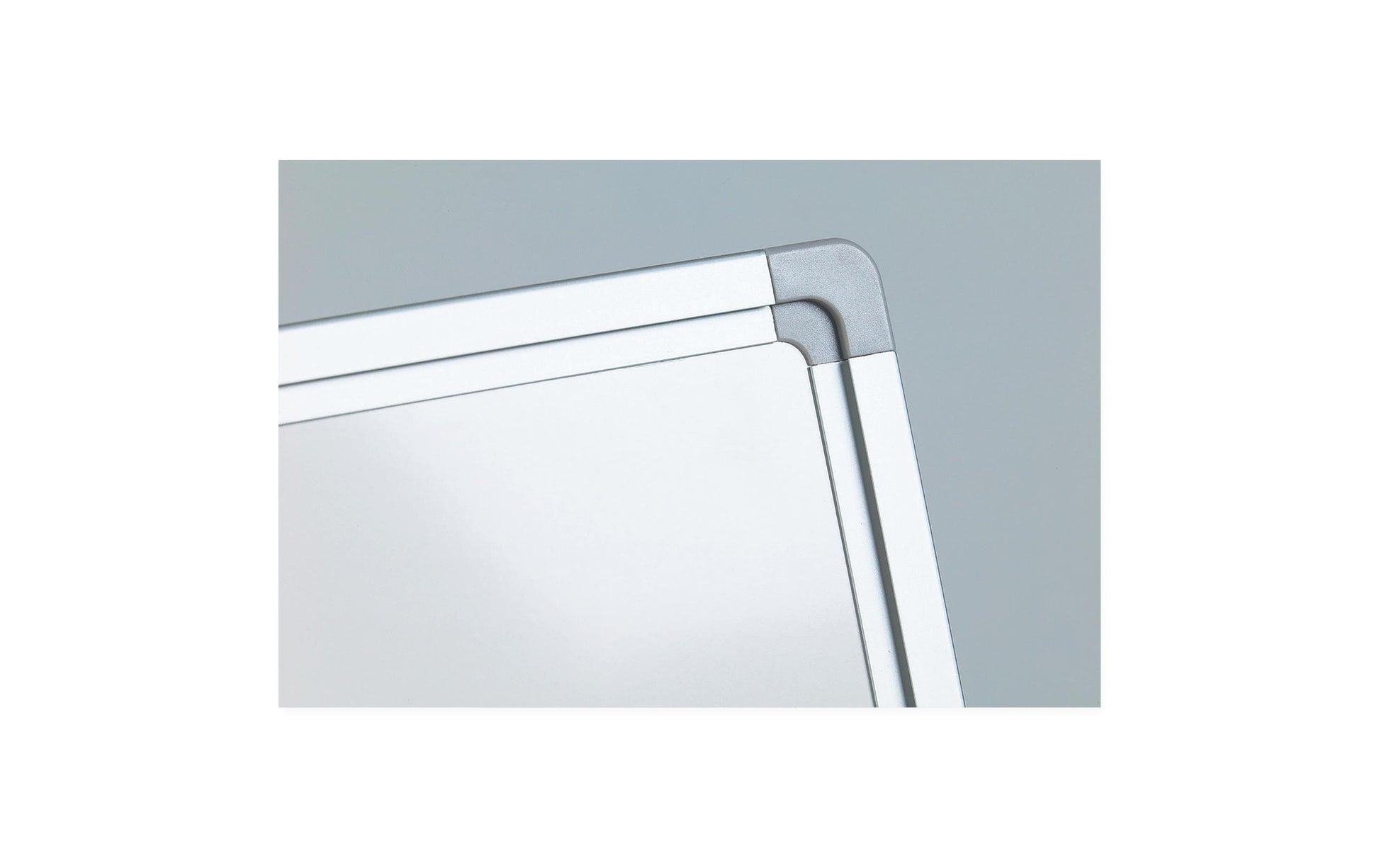 BEREC Whiteboard – 90 × 60 cm, Emaille, magnetisch, Aluminiumrahmen, Wandmontage, inkl. Ablageschale, Montagesatz