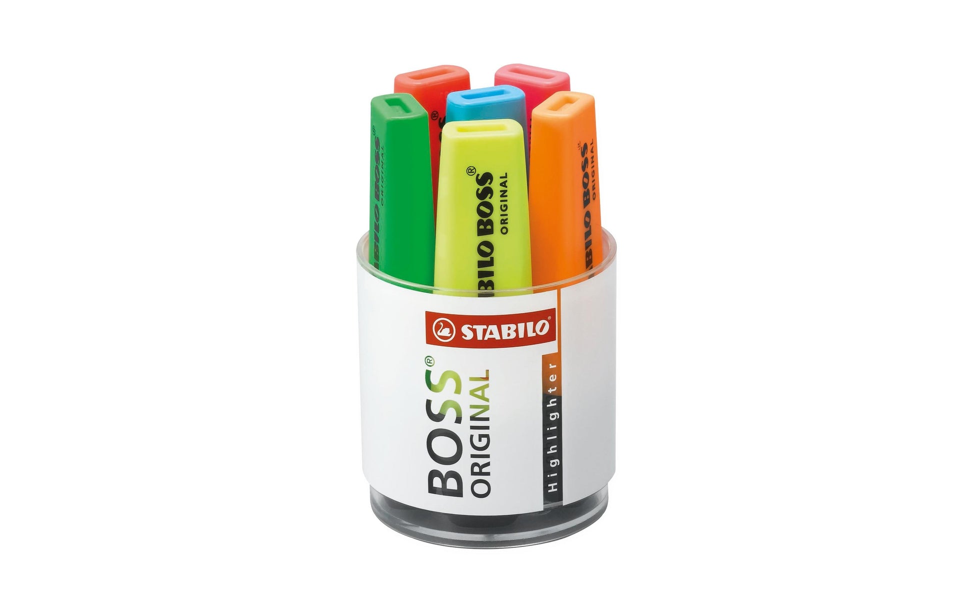 STABILO BOSS Original Textmarker – Farben sortiert, Keilspitze 2–5 mm, nachfüllbar