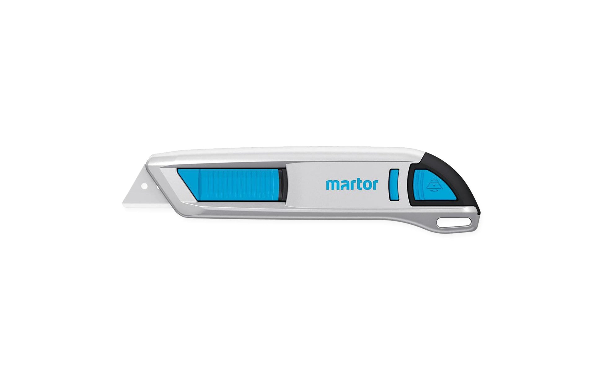 Büromaterial Martor Secunorm 500 – Sicherheitsmesser mit 19 mm Trapezklinge, Aluminium, Grau