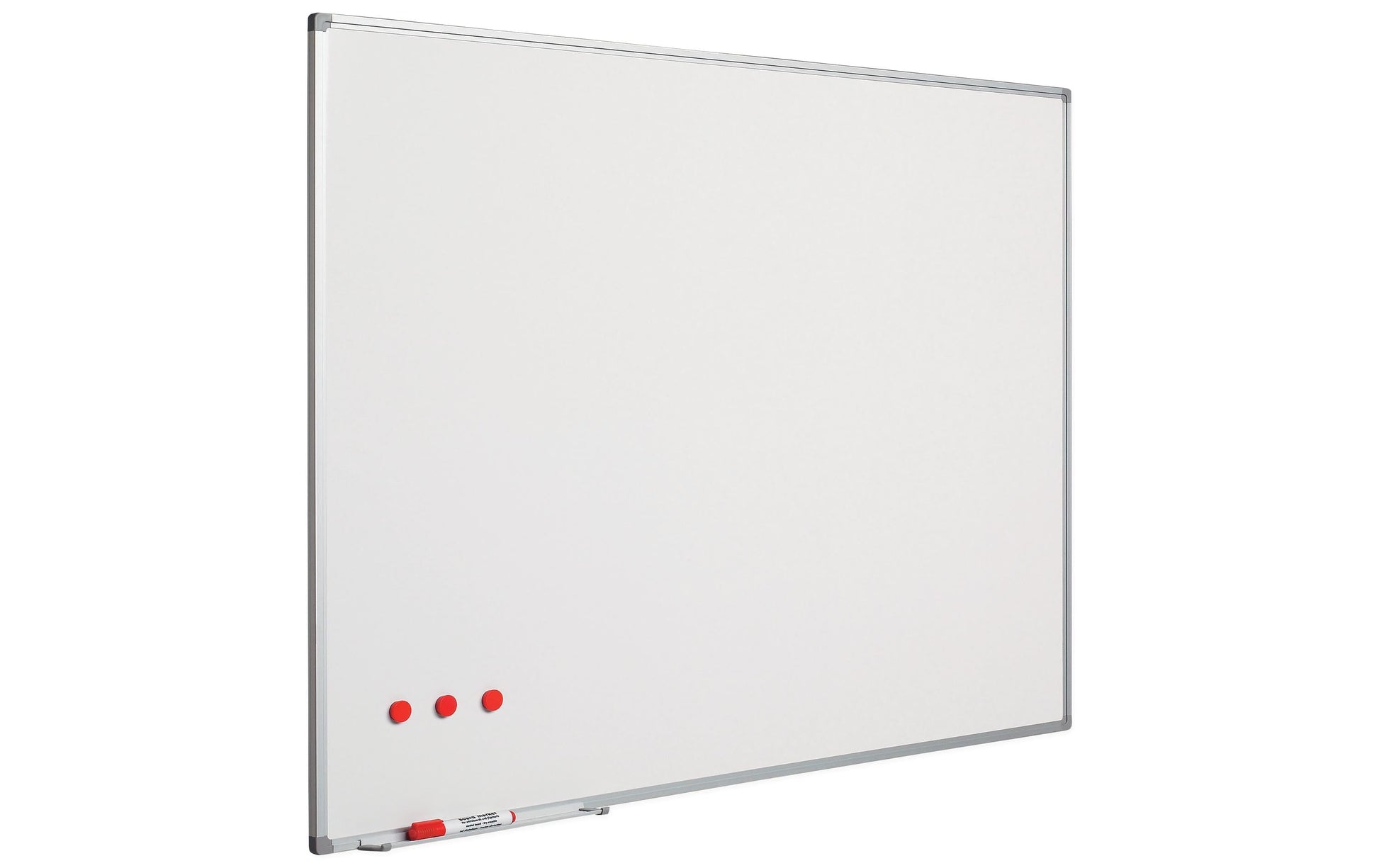 BEREC Whiteboard – 200 × 120 cm, Emaille, magnetisch, Aluminiumrahmen, Wandmontage