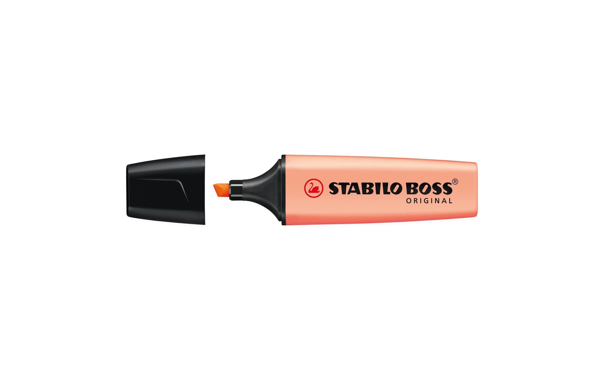 STABILO BOSS Original Textmarker Pfirsich – Keilspitze, 2–5 mm