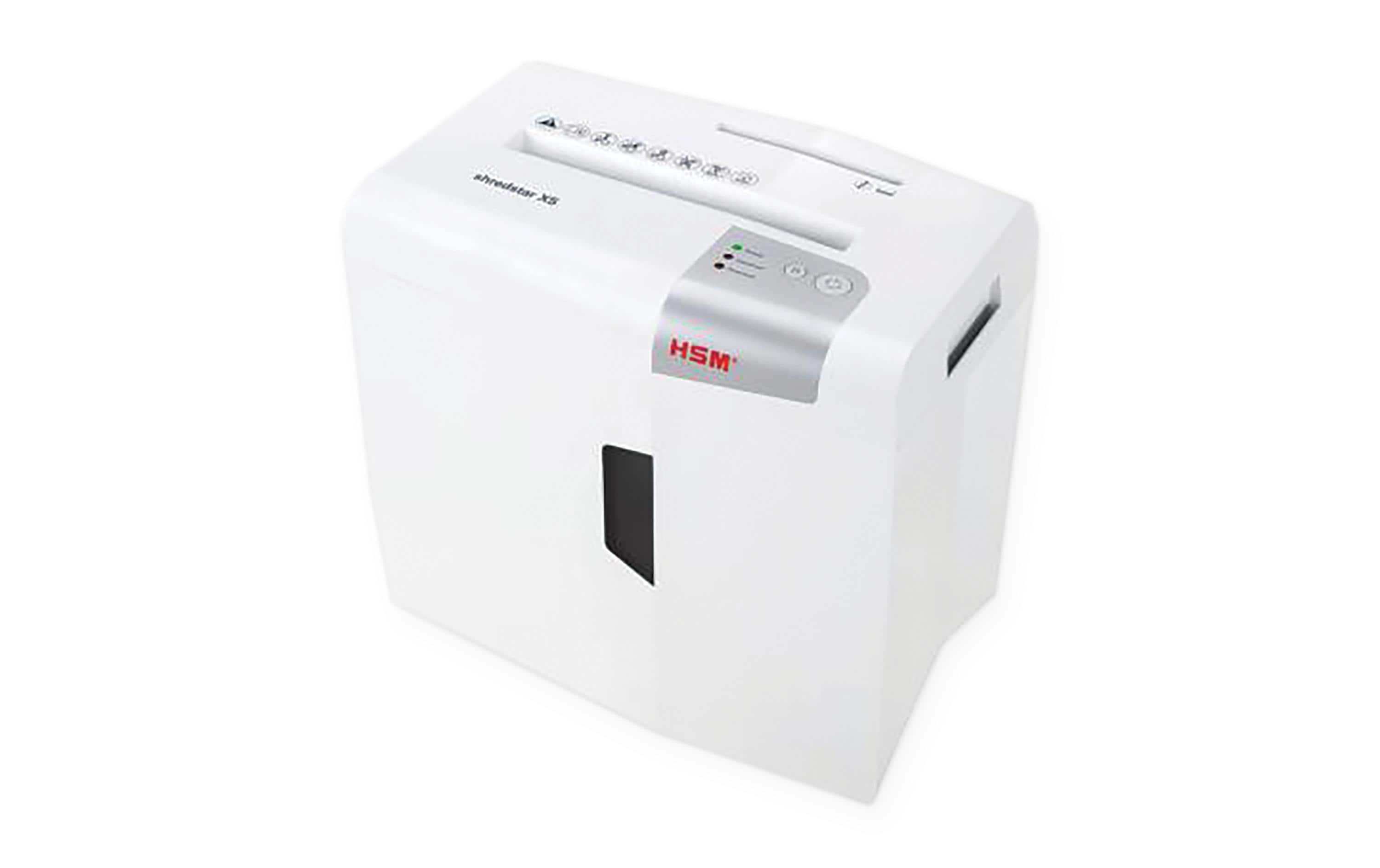 Büromaterial HSM shredstar X5 Aktenvernichter – Partikelschnitt, P-4, 4,5 × 30 mm, 10 Blatt, 18 l