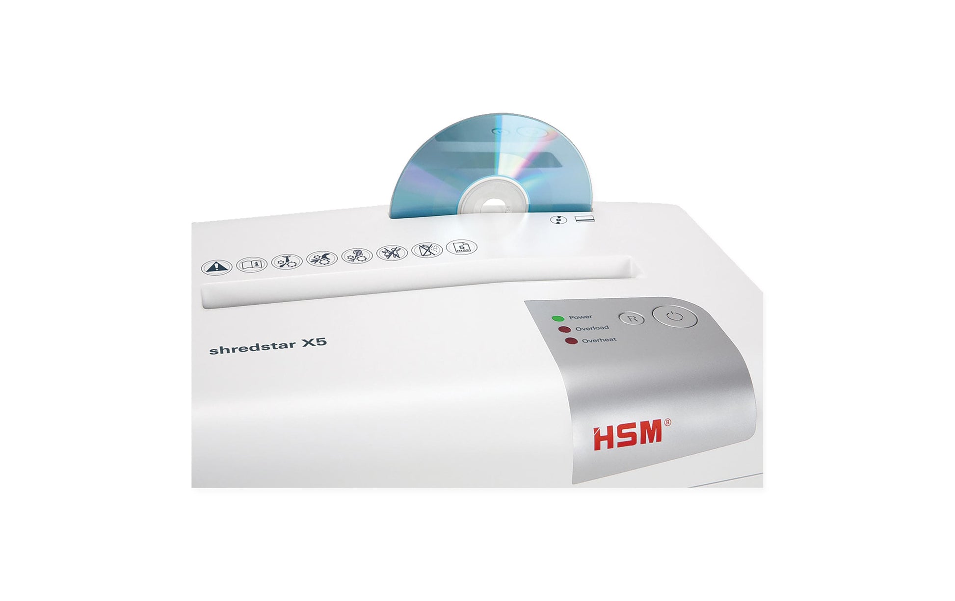 Büromaterial HSM shredstar X5 Aktenvernichter – Partikelschnitt, P-4, 4,5 × 30 mm, 10 Blatt, 18 l