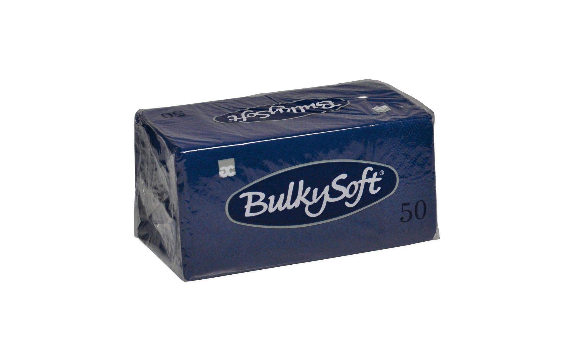 Haushaltsware Bulkysoft Servietten – Dunkelblau – 33 × 33 cm, 2-lagig – 50 Stück