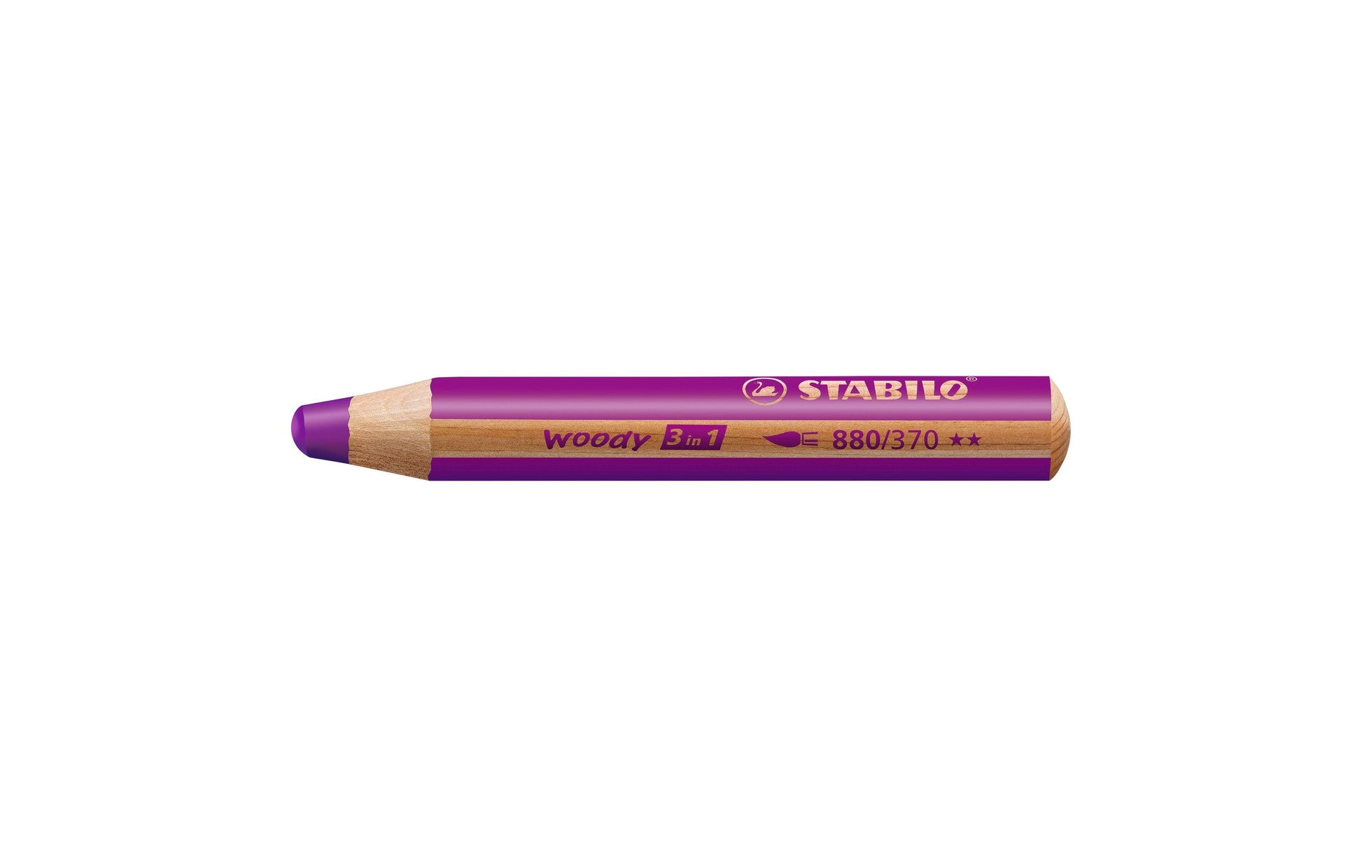 STABILO woody 3 in 1 – violett, rund, Ø 10 mm