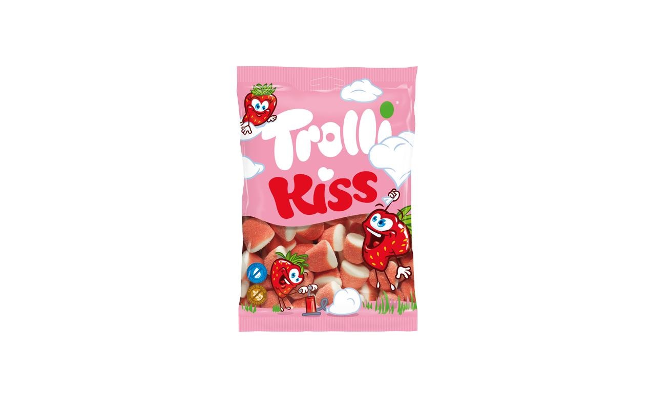 Trolli Kiss Fruchtgummi – Erdbeere – 200 g