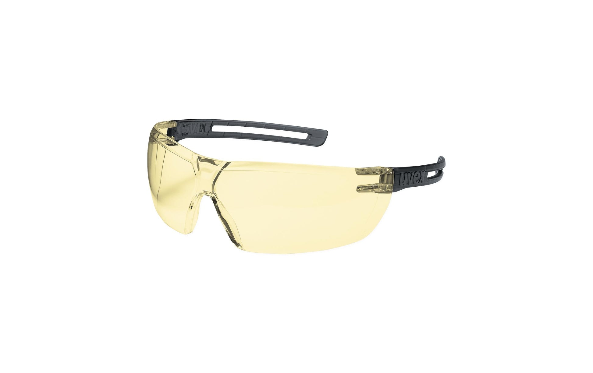 Uvex Schutzbrille x-fit – gelb/amber, beschlagfrei, kratzfest, UV-Schutz
