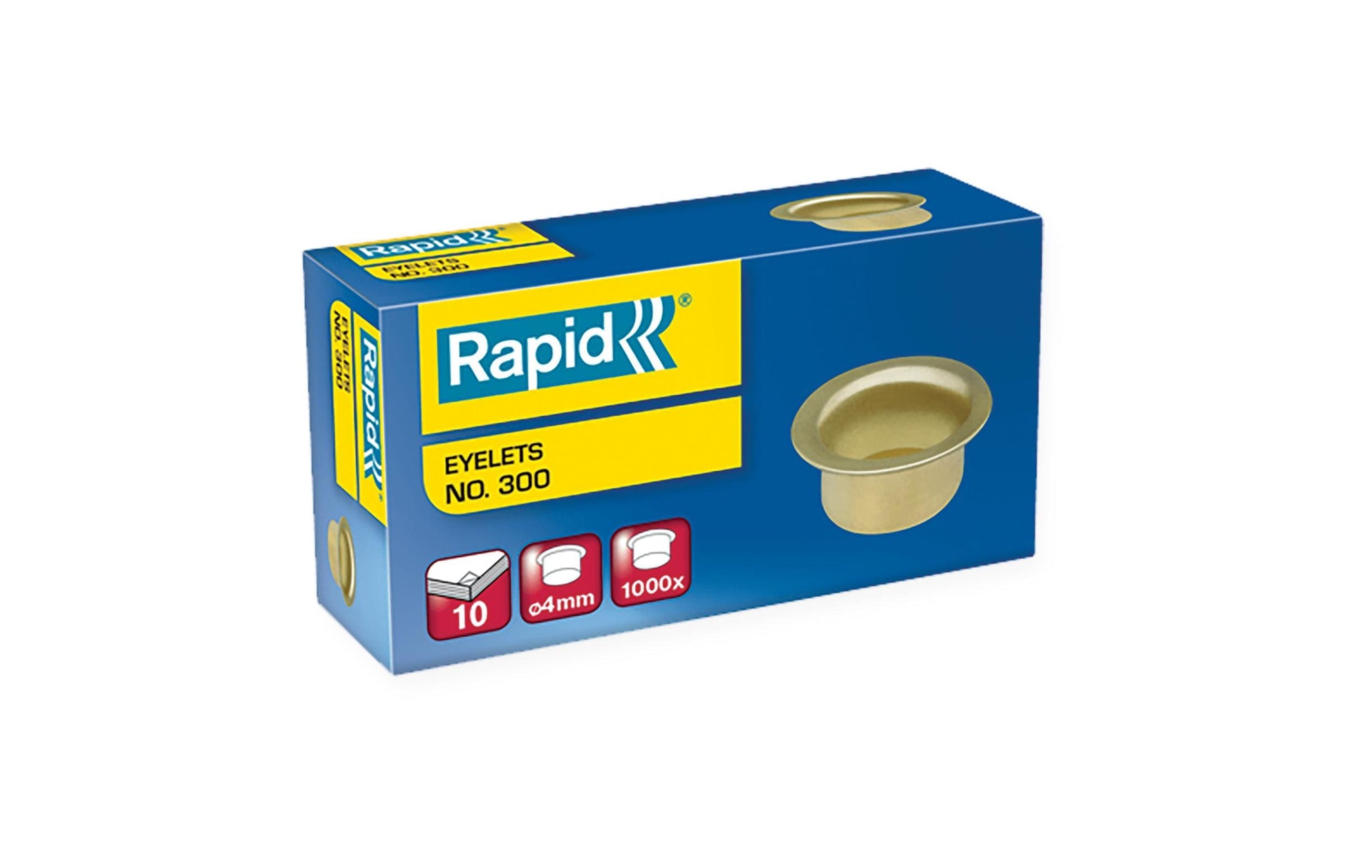 Rapid Ösen Ø 4 mm – Messing, Gold, 1'000 Stück