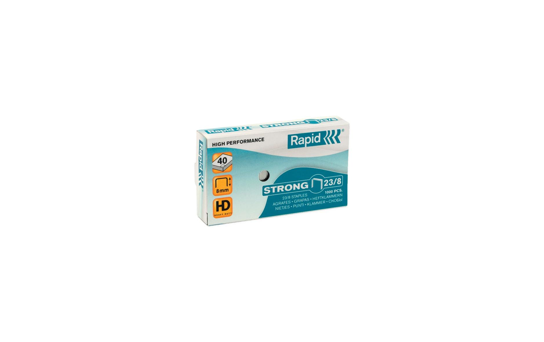 Rapid Heftklammern – 23/8, 40 Blatt, 1’000 Stück, verzinkt