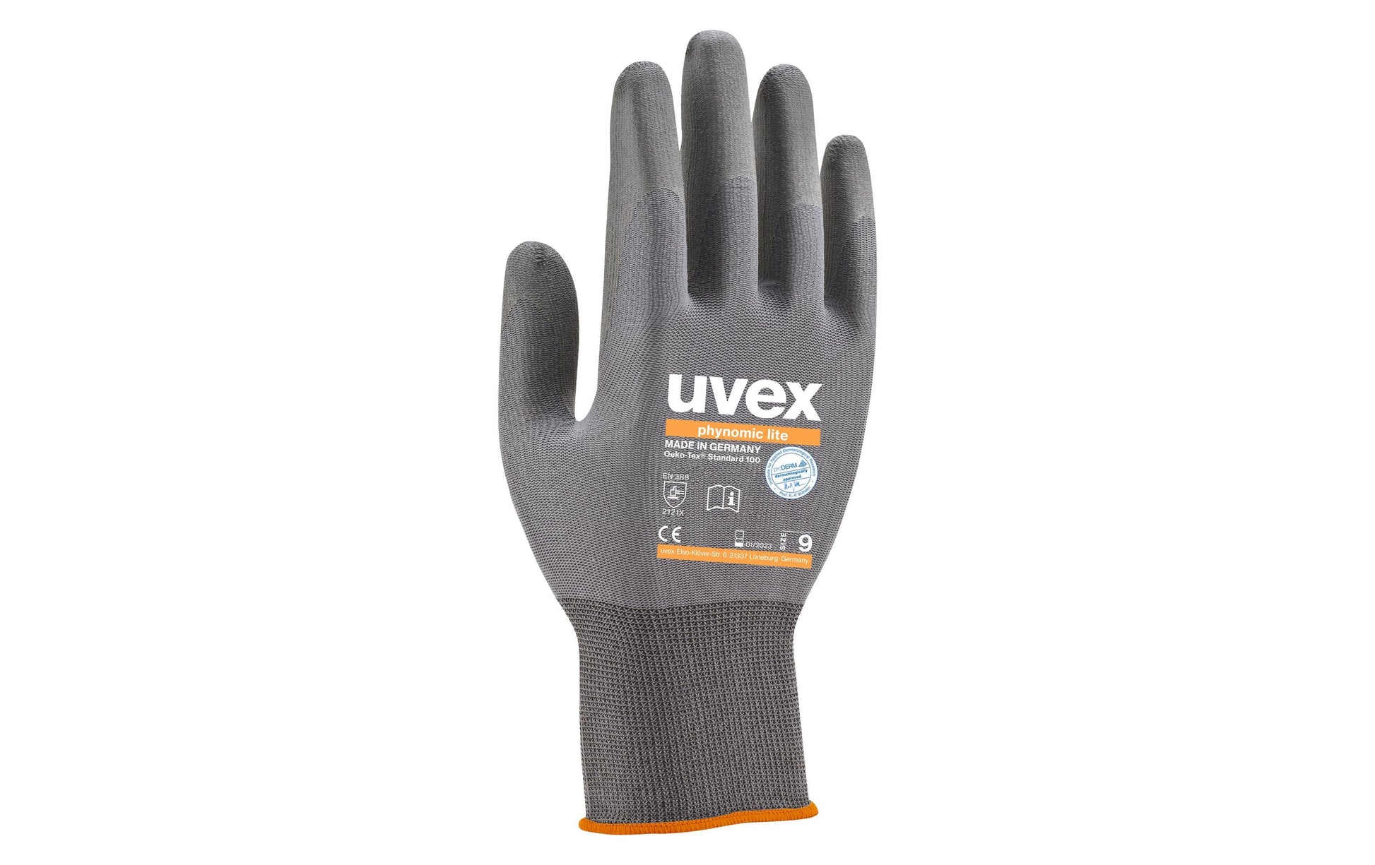 Uvex Montagehandschuhe – Erwachsene, Elastan, Polyamid, Grau
