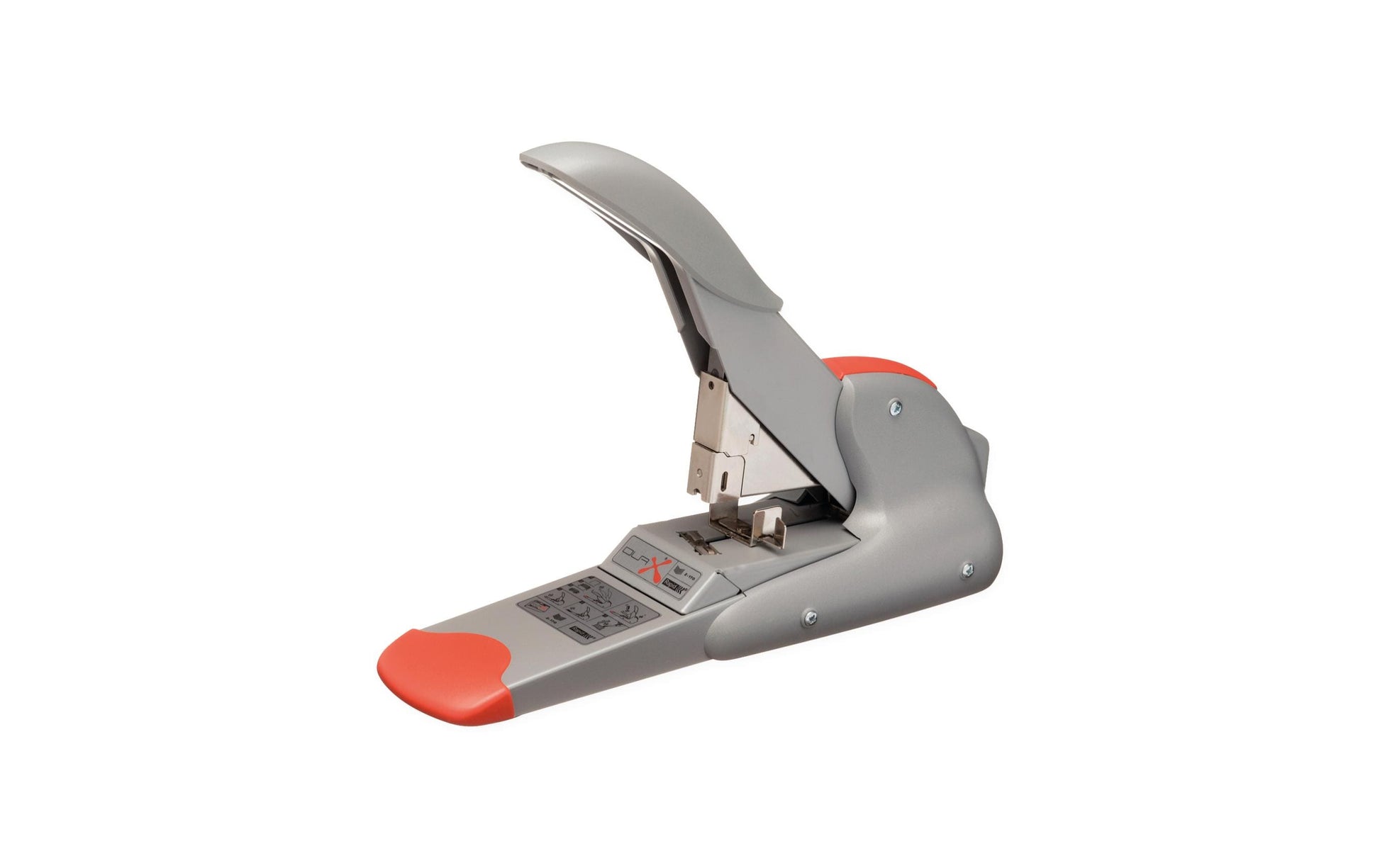 Rapid Duax – Blockhefter, 170 Blätter, Flach-Clinch, Einlegetiefe 60 mm, Silber