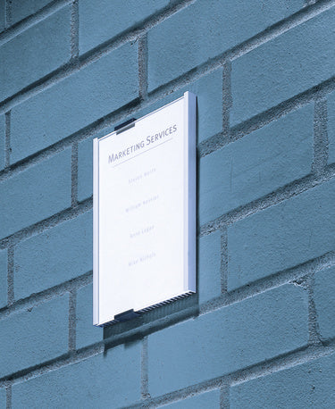 Durable Info Sign Türschild – 149 × 210,5 mm – Aluminium/Acryl – Silber