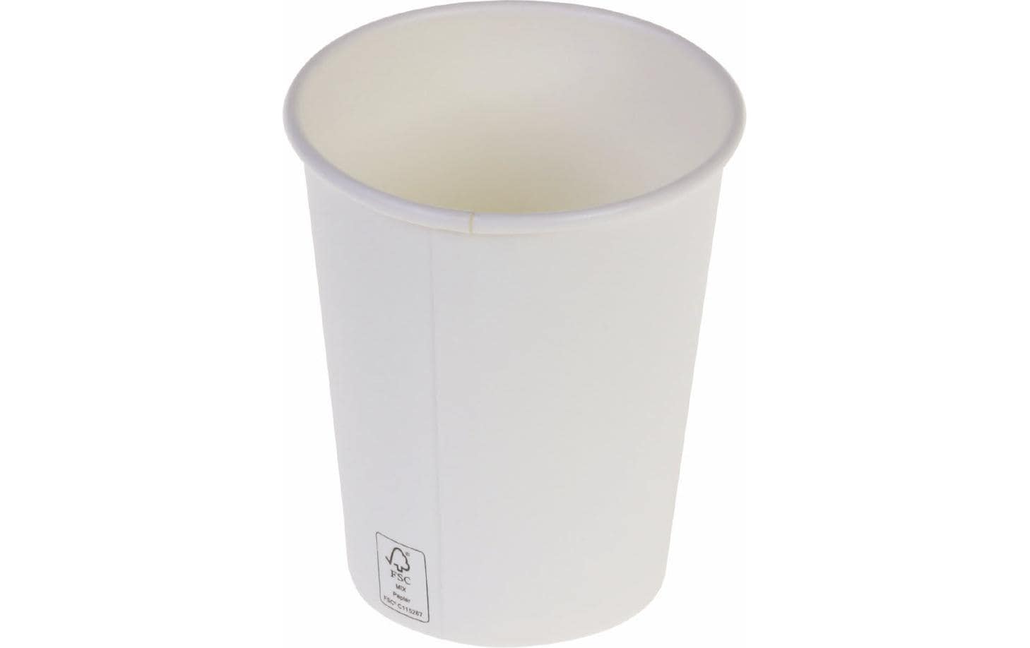 Haushaltsware Suplesse Trinkbecher, Papier/Karton – 2 dl, Ø 8 cm – weiss – 50 Stk.