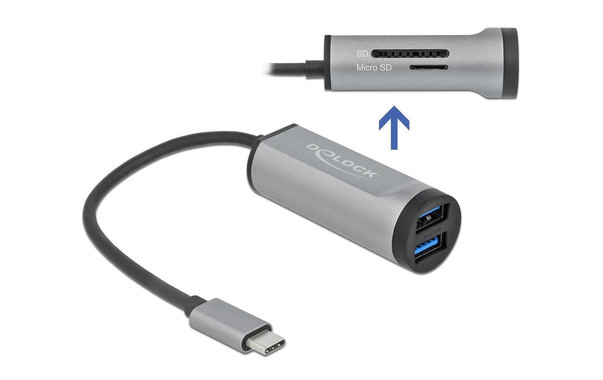 DeLOCK Travel Kit 4 Business Edition Zubehörtasche – USB-Port, Grau