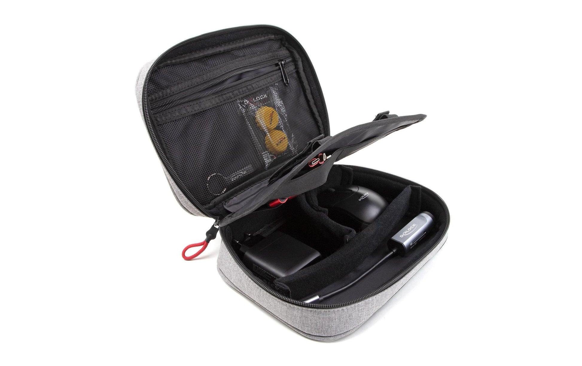 DeLOCK Travel Kit 4 Business Edition Zubehörtasche – USB-Port, Grau