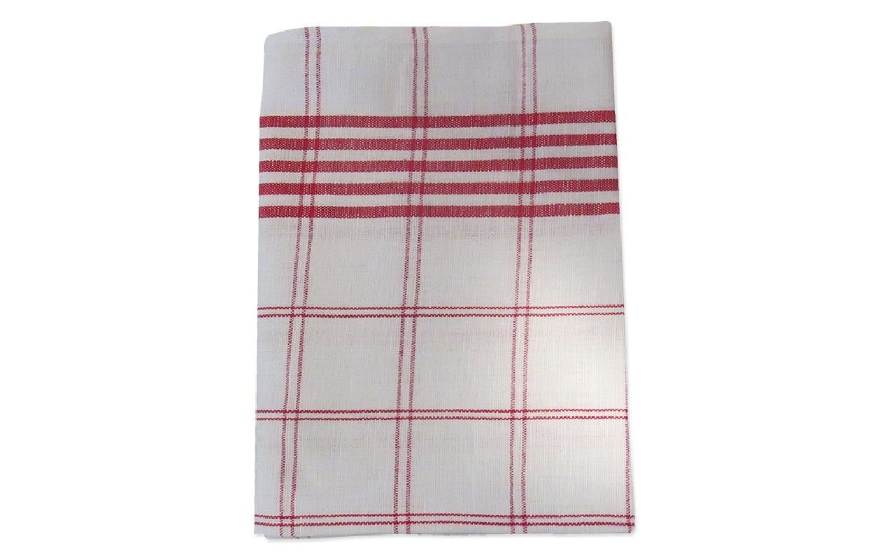 Haushaltsware Geschirrtuch – 45 × 85 cm, Rot, Leinen, 6er-Set