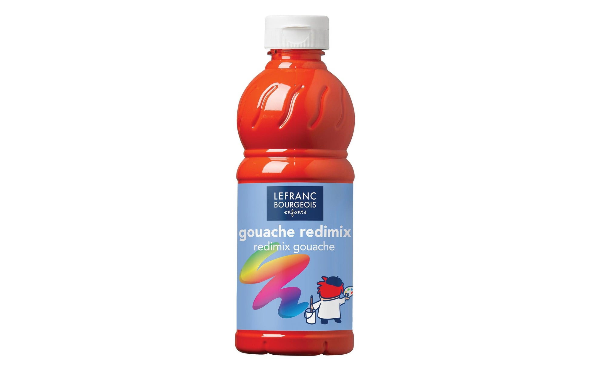 Lefranc & Bourgeois Redimix Temperafarbe – Zinnober, halb-opak, deckend – 500 ml – für Karton