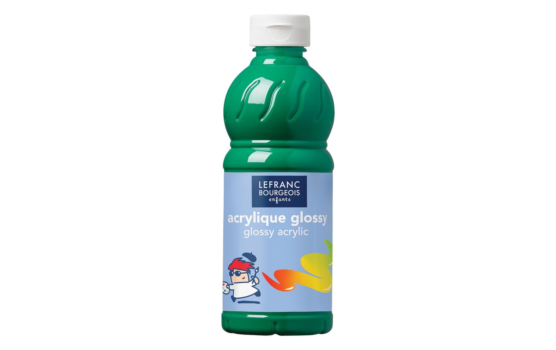 Lefranc & Bourgeois Acrylfarbe – Grün, glänzend – 500 ml – für Metall