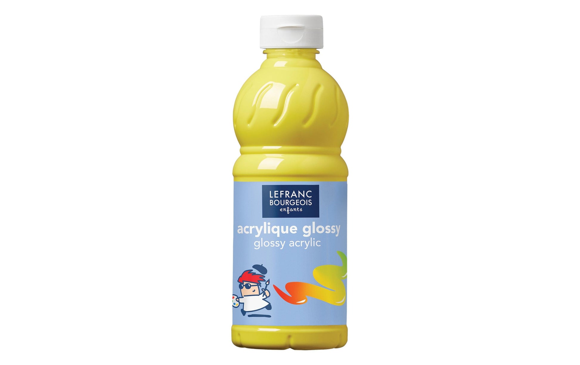 Lefranc & Bourgeois Acrylfarbe – Gelb, glänzend – 500 ml – für Karton