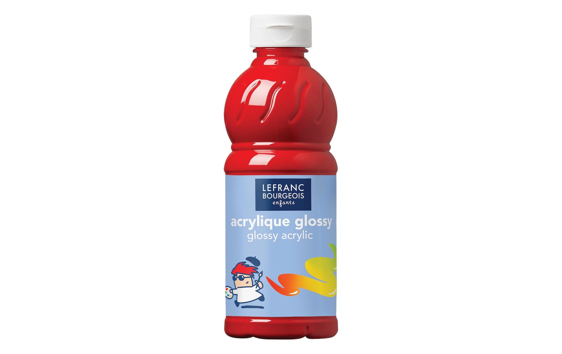 Lefranc & Bourgeois Acrylfarbe – Rot, glänzend – 500 ml – für Papier
