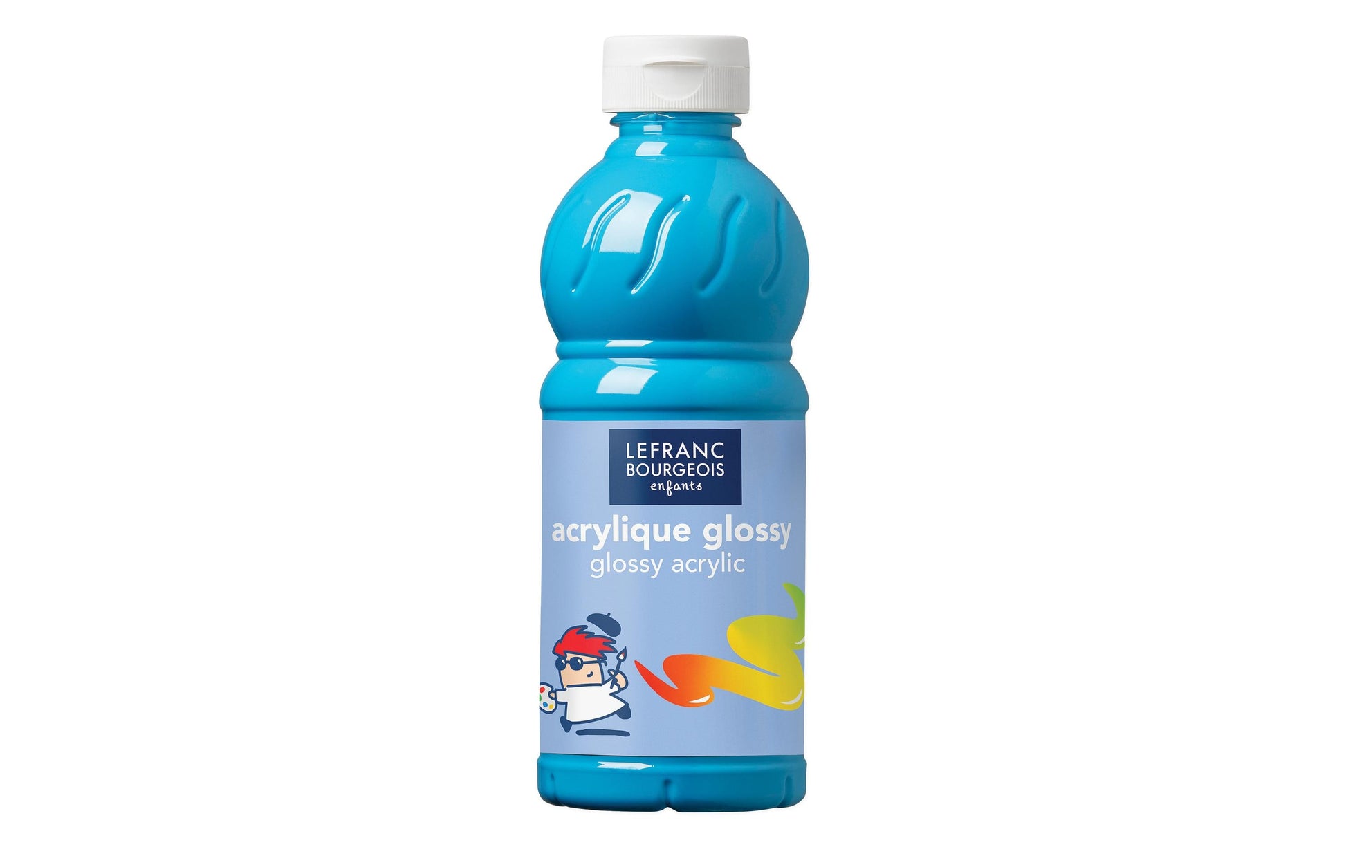 Lefranc & Bourgeois Acrylfarbe – Türkis, glänzend – 500 ml – für Metall