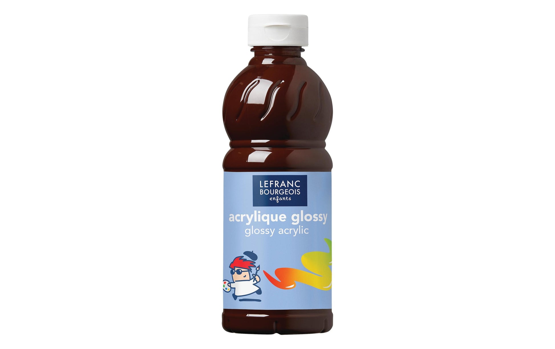 Lefranc & Bourgeois Acrylfarbe – Schokolade, glänzend – 500 ml – für Karton