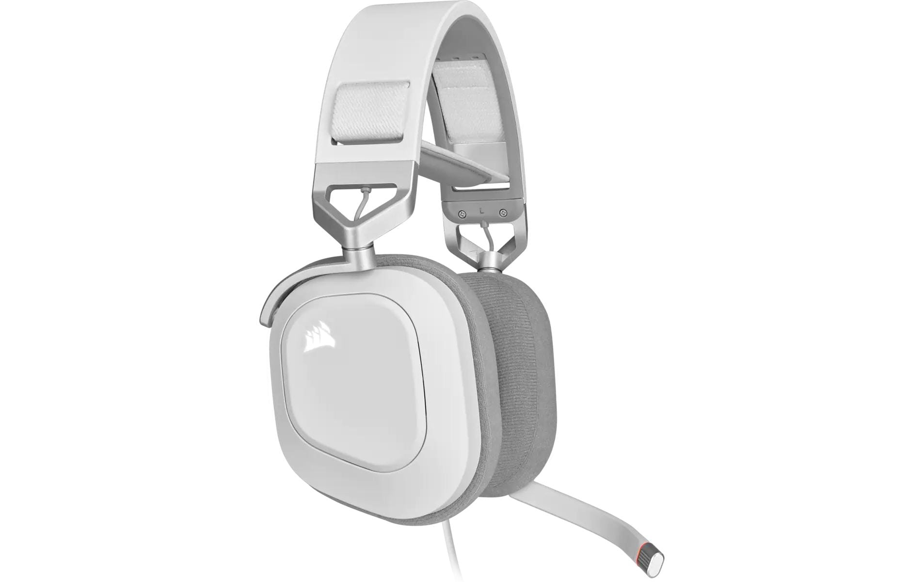 Corsair HS80 RGB – Over-Ear Gaming-Headset – USB-A, 7,1 Surround-Sound, Stummschaltung – Weiss