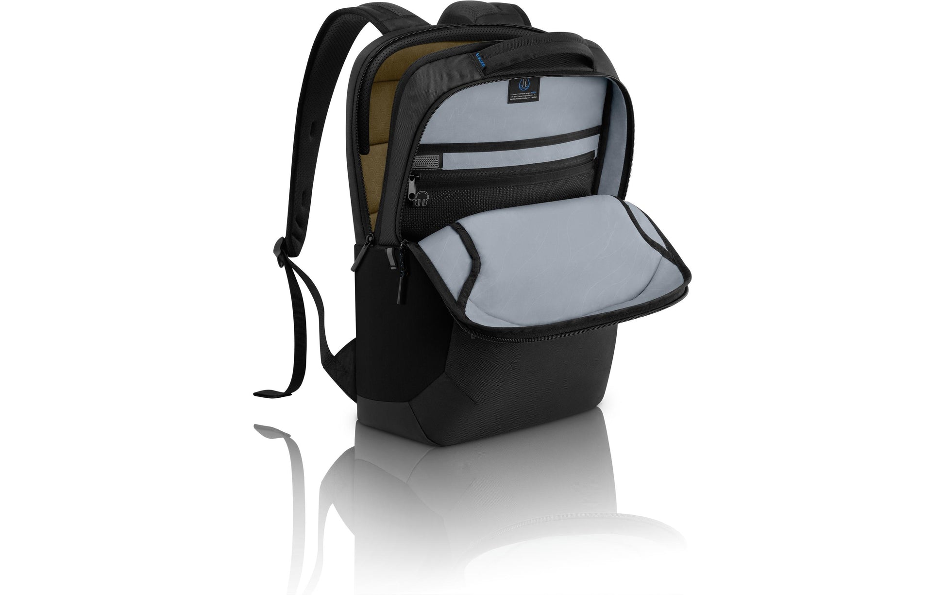 Dell Pro 14-16 Plus EcoLoop Notebook-Rucksack bis 16" – wasserfest, 100% recycelt – Schwarz