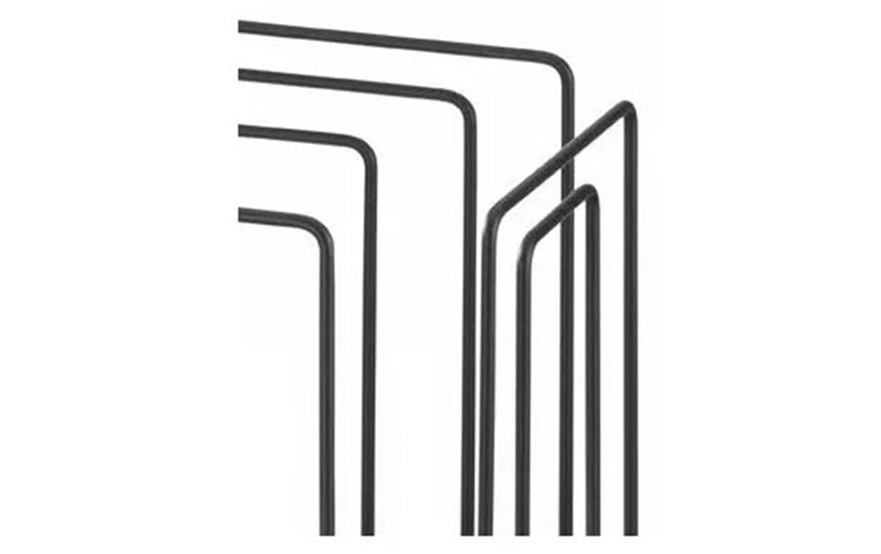 Merlo|t TMP Zeitungsständer bis A4 – Metall, schwarz – 370×370×270 mm